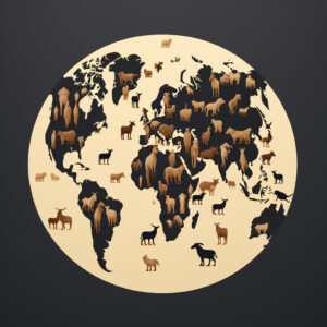world-map-dotted-with-silhouette-images-of-goats